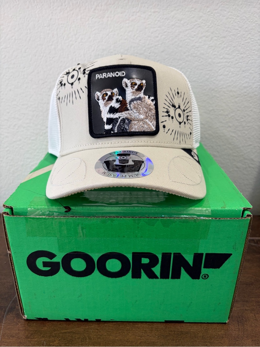 Goorin Bros Friday Drop Trucker Hat G-Anon “Paranoid” NWT & Box